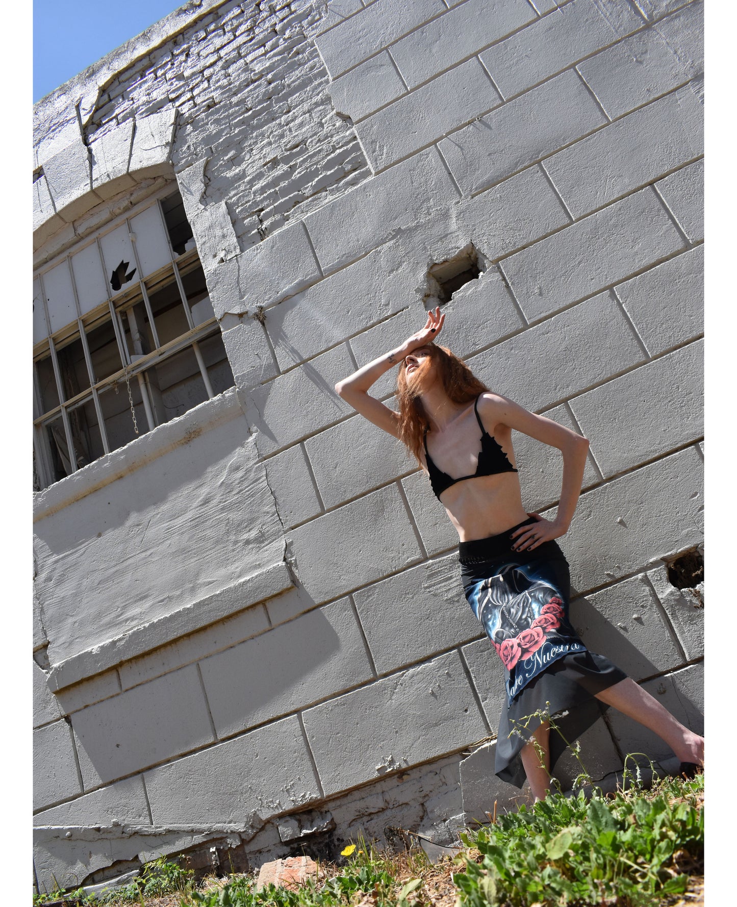 Sheer Upcycled Madre Nuestra T-shirt Skirt
