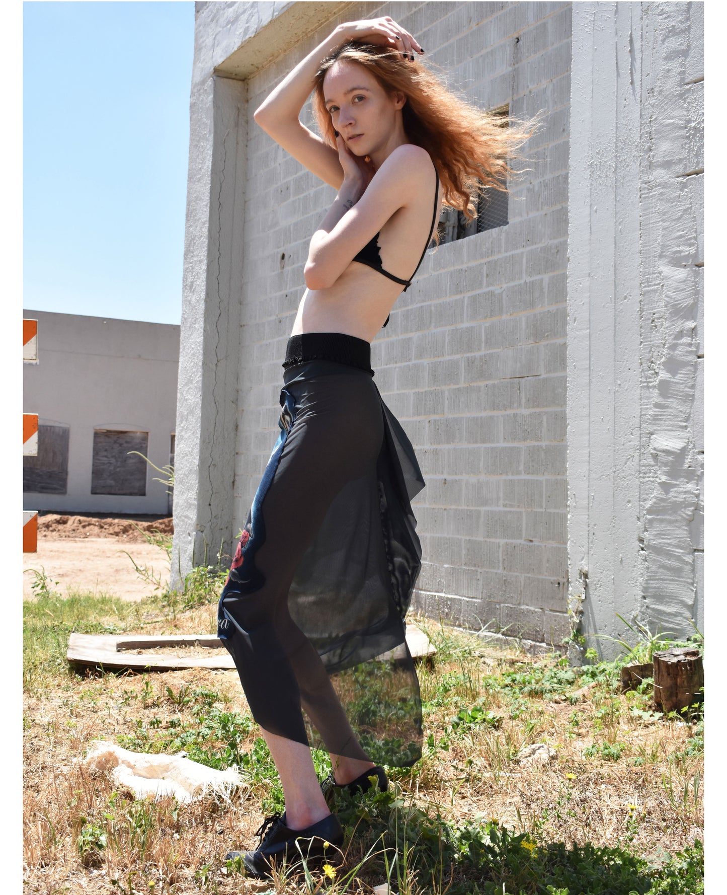 Sheer Upcycled Madre Nuestra T-shirt Skirt