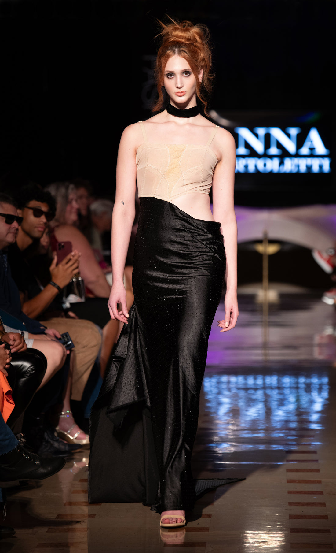 Vintage Shapeware Asymmetrical Gown Anna Bartoletti